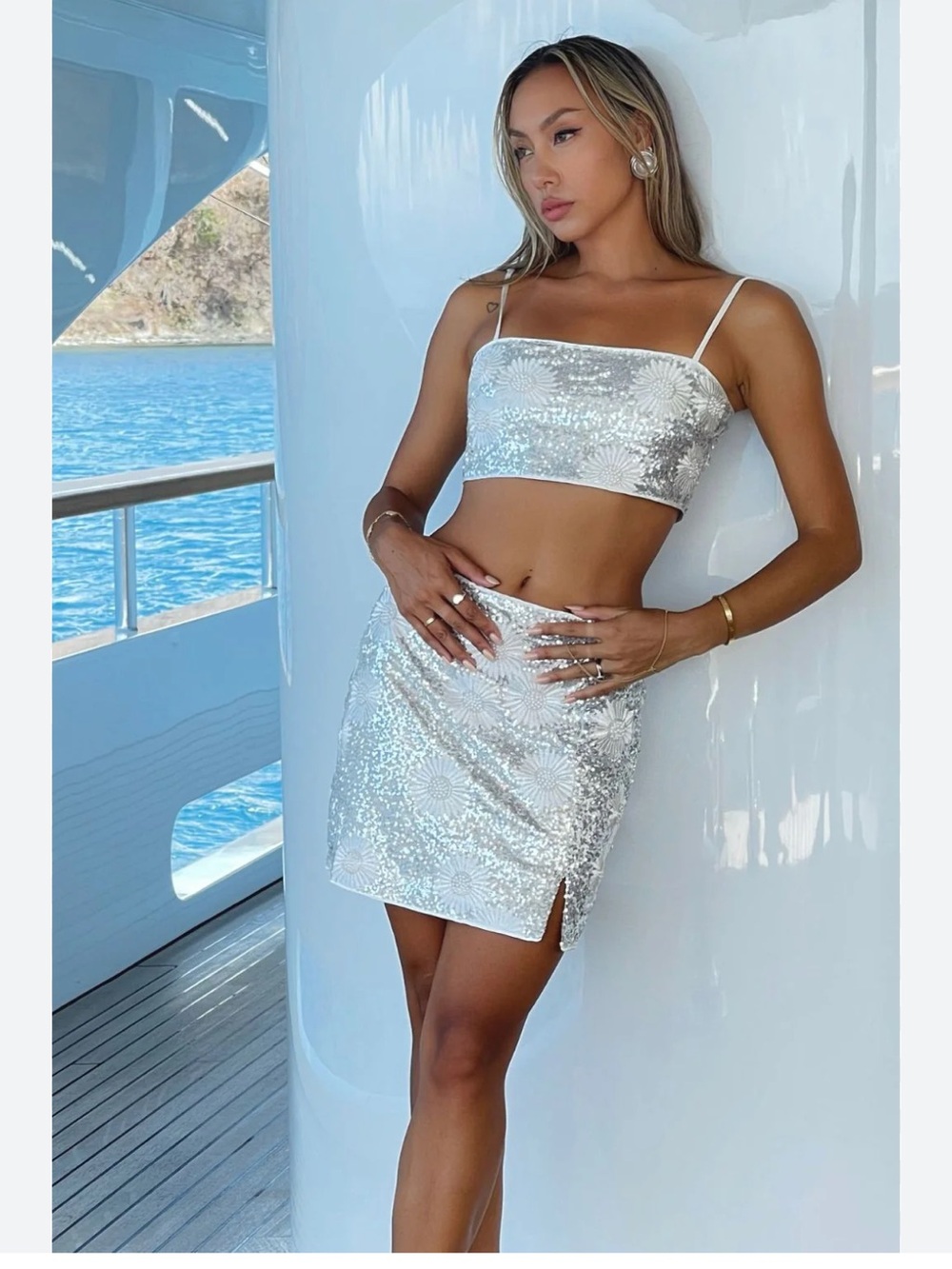 NWT 12th tribe sequin set